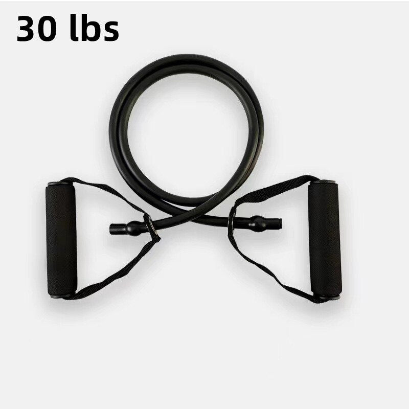 Single Exercise Resistance Bands black 30 lbs
