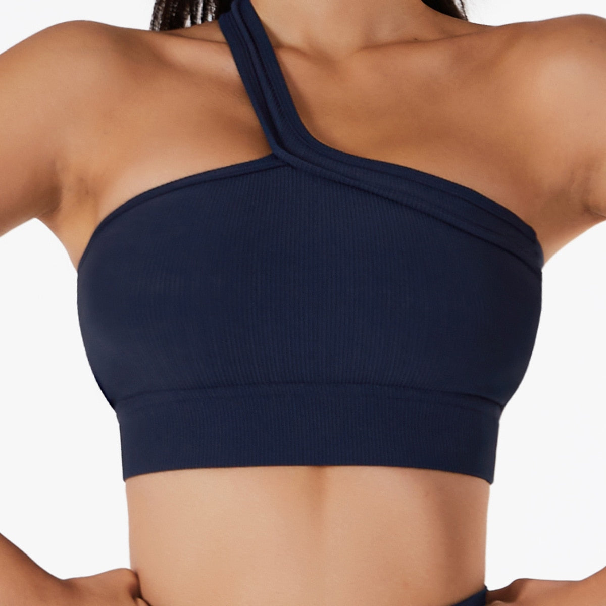 Seamless Women Yoga Sets Badge Blue Bra A 1pc