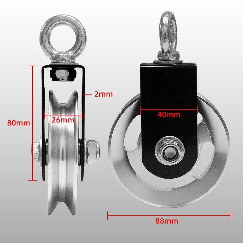 Home Gym Silent Pulley Wheel 88mm