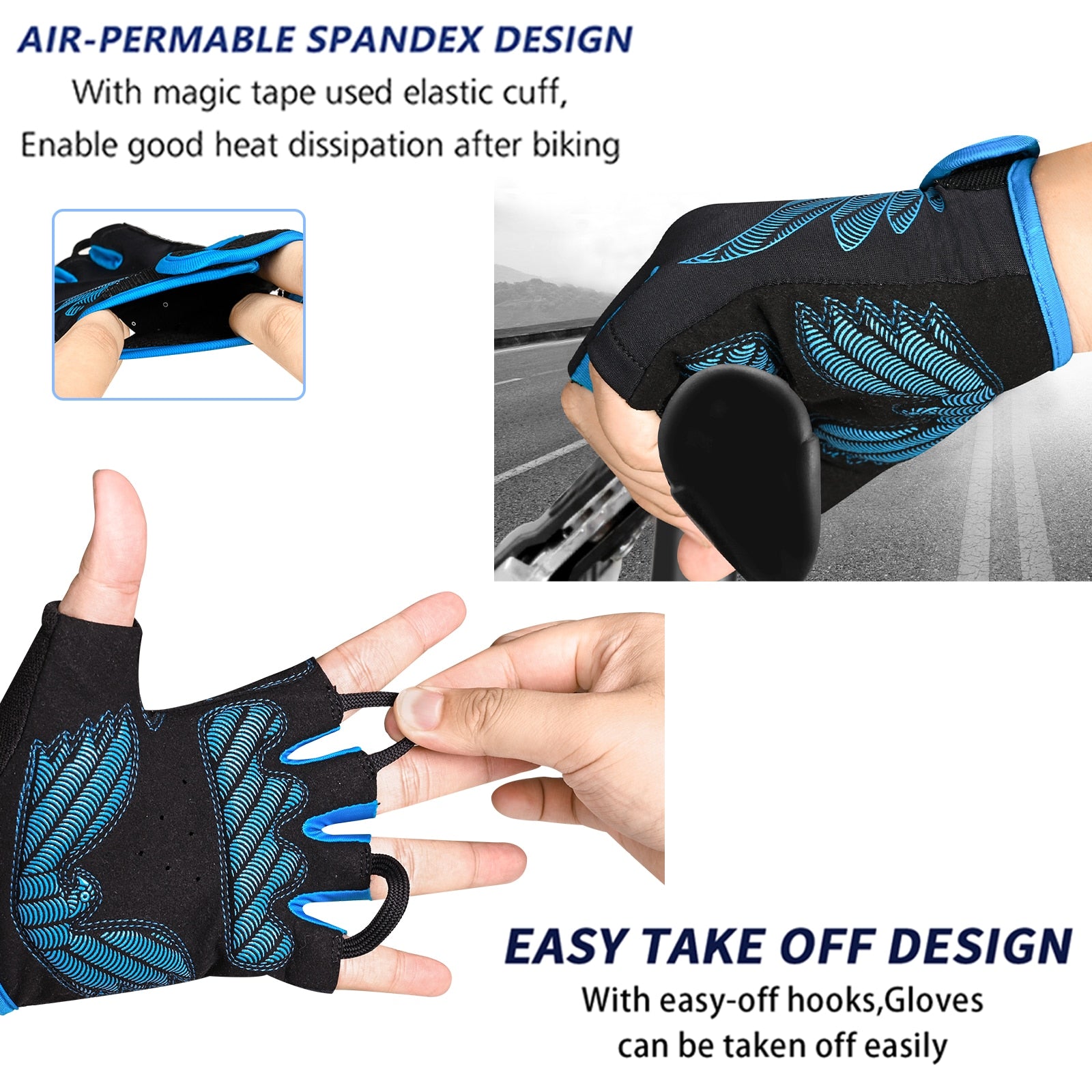 Men Women Summer Bike Gloves