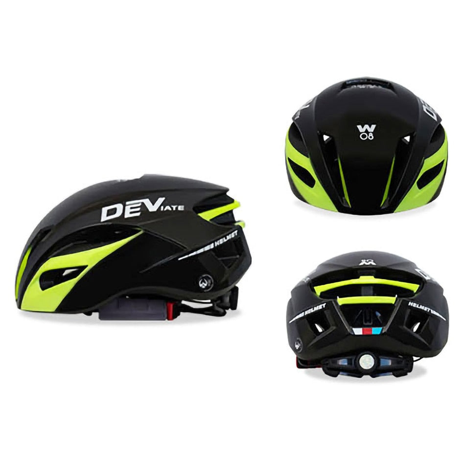 Cycling Ultralight Helmet 008 Black Green L 57-61CM