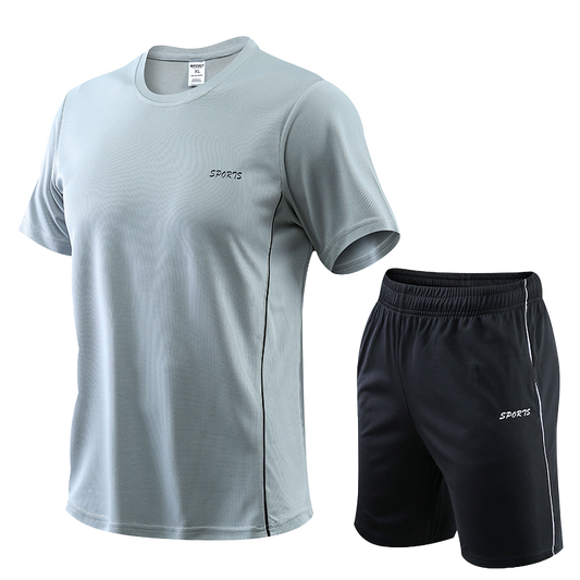 Men Sports T-shirt Shorts Set