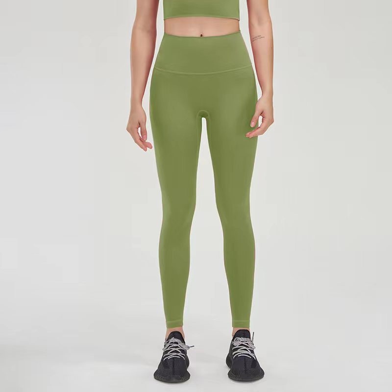 Women Hidden Pockets Gym Leggings Matcha green