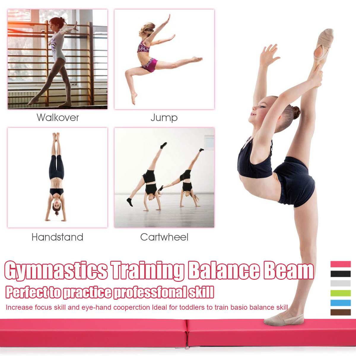 Folding Gymnastics Balance Beam