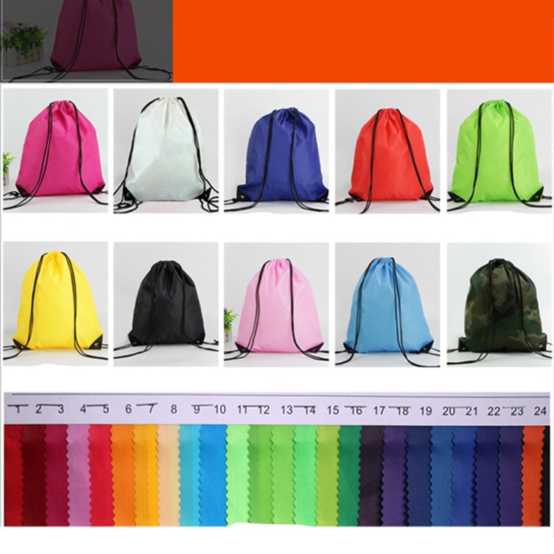 Drawstring Sack Sport Fitness Travel Backpack Random