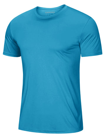 Men's Anti-UV Skin Sun Protection Shirts Blue Green