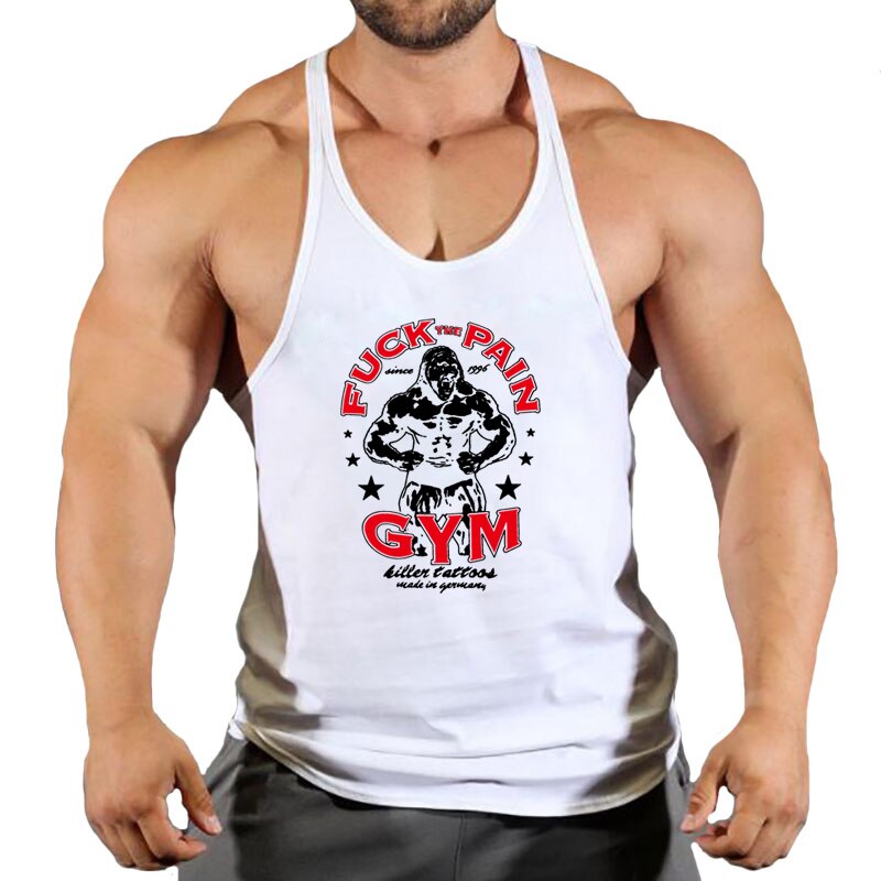 Men Sleeveless Cotton Gym Tank Tops GYM 2