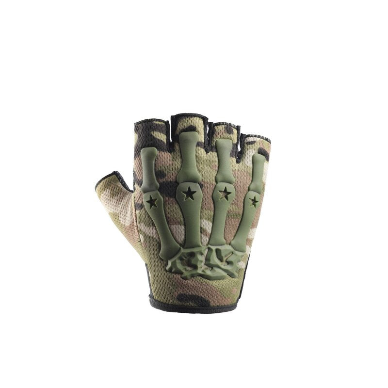 Men Half Finger Gym Gloves 03 camouflage A