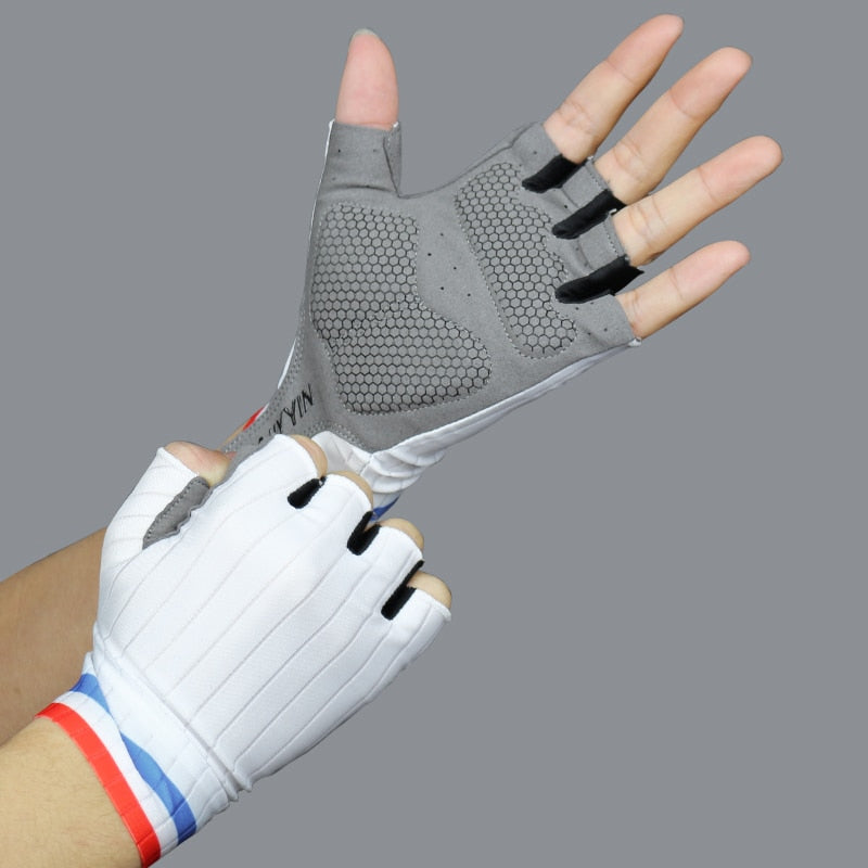 Men Women Cycling Gloves B-white