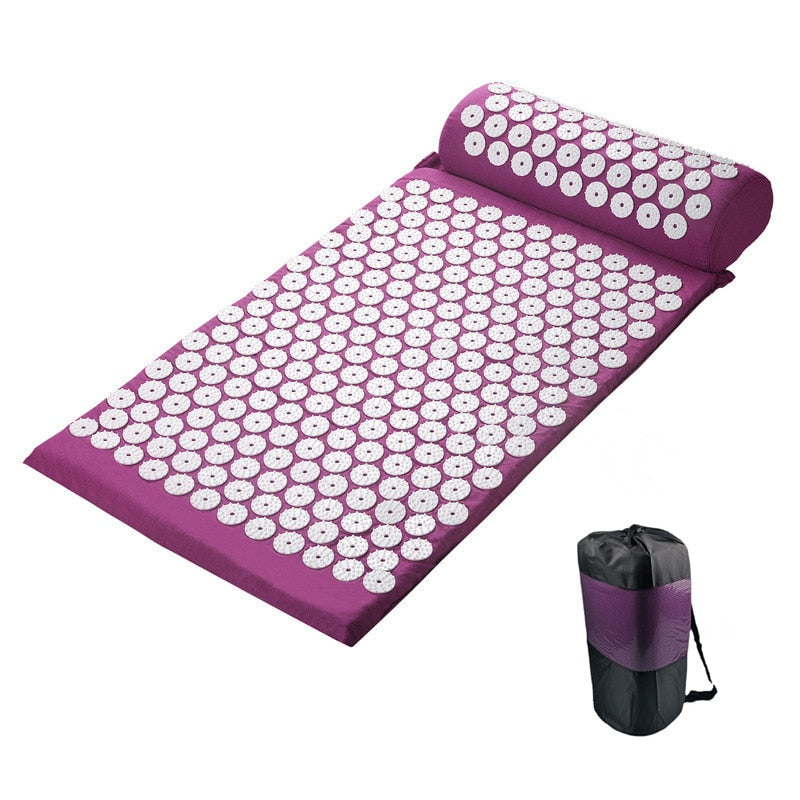 Cushion Shakt Massage Yoga Mat Purple bag different