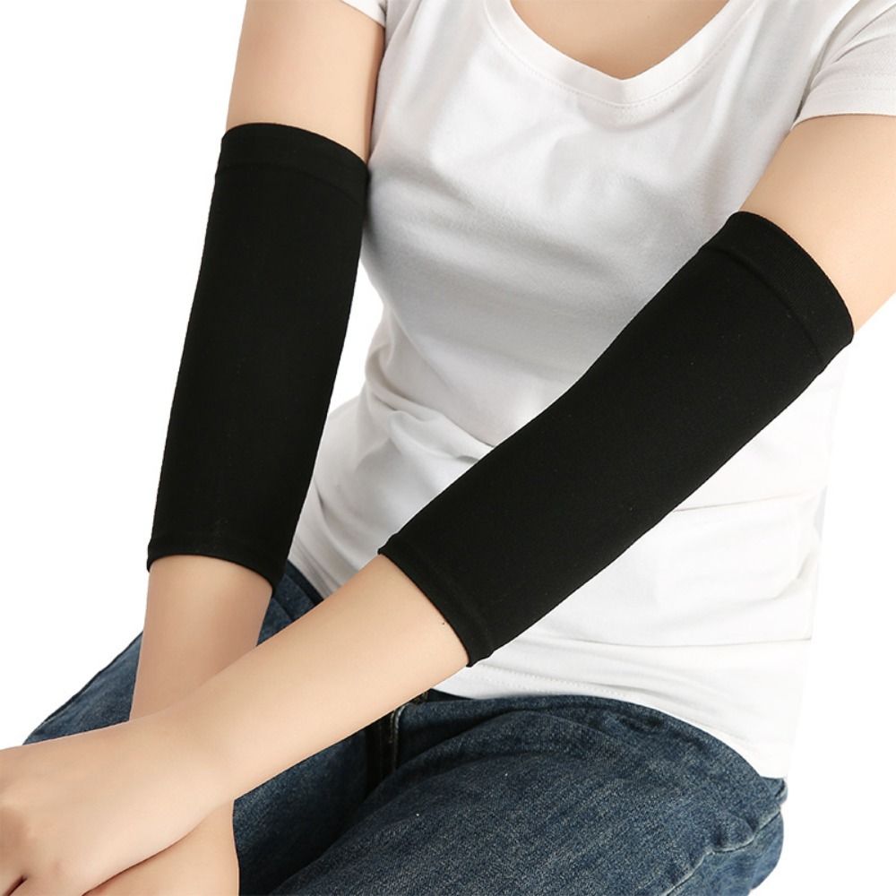 Elastic Gym Elbow Protective Pad Black