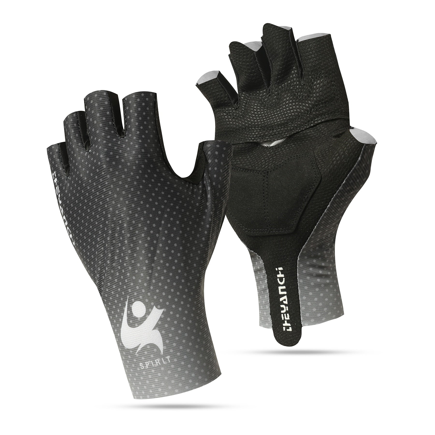 Men Summer Cycling Gloves D152-Half Black