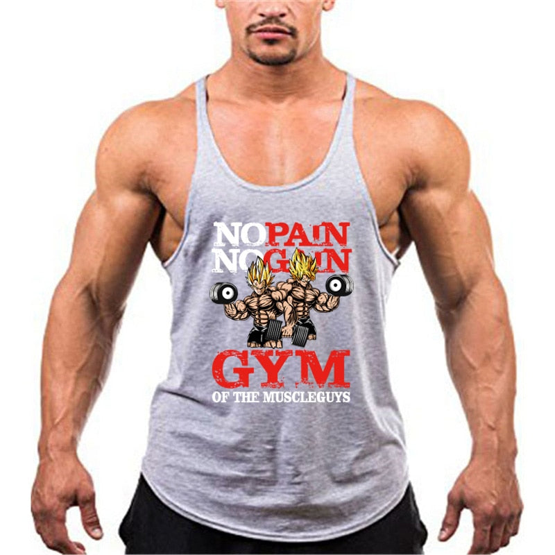 Men Bodybuilding Stringer Tank Tops