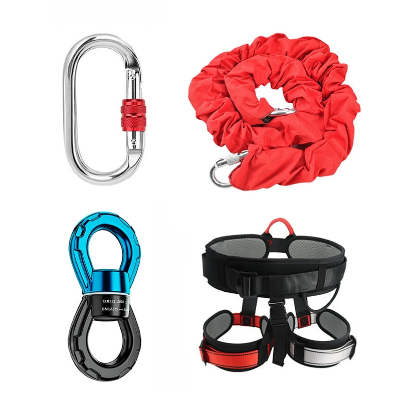 Bungee Dance Flying Suspension Rope Basic set Red