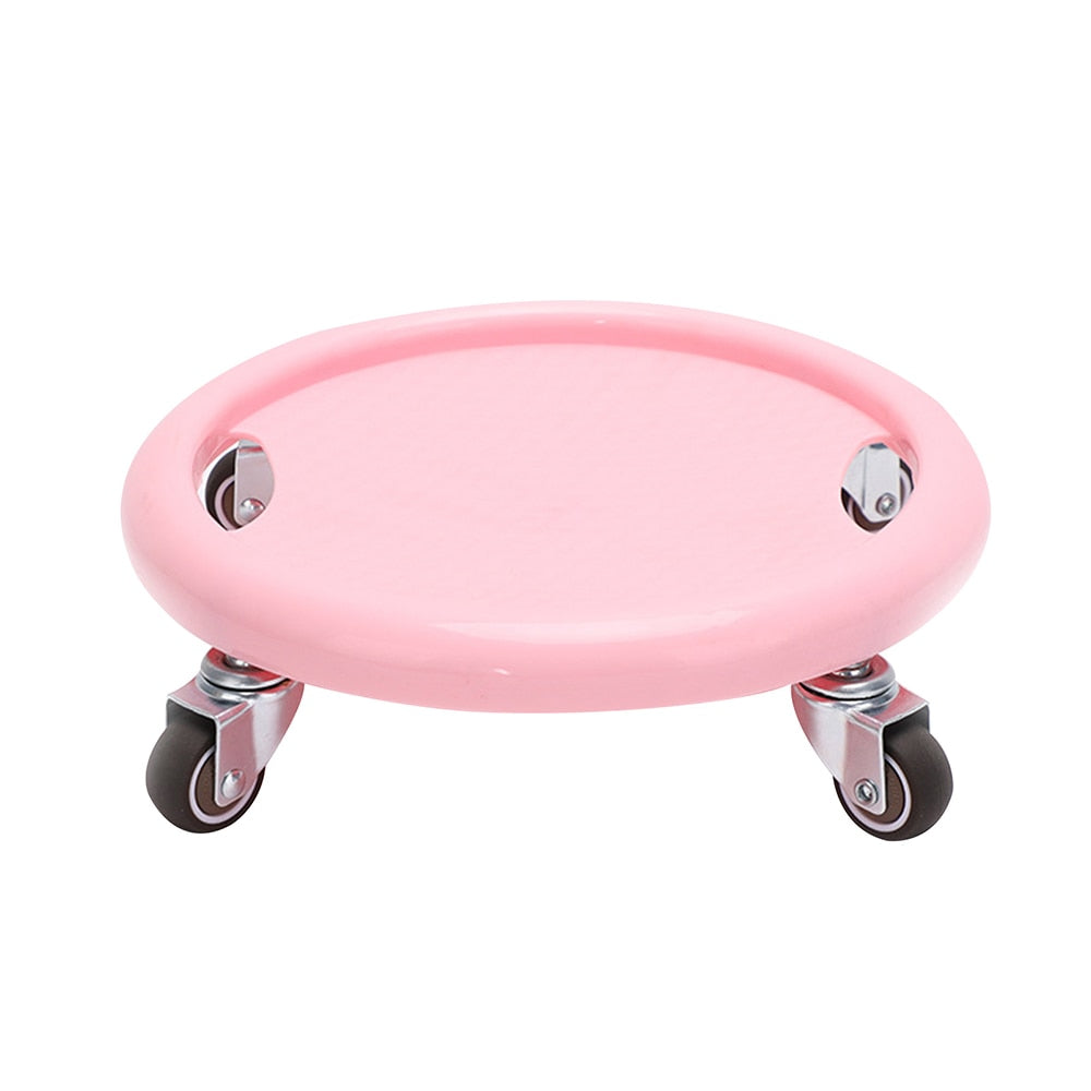 Fitness 4 Wheel Ab Sliding Plate Pink