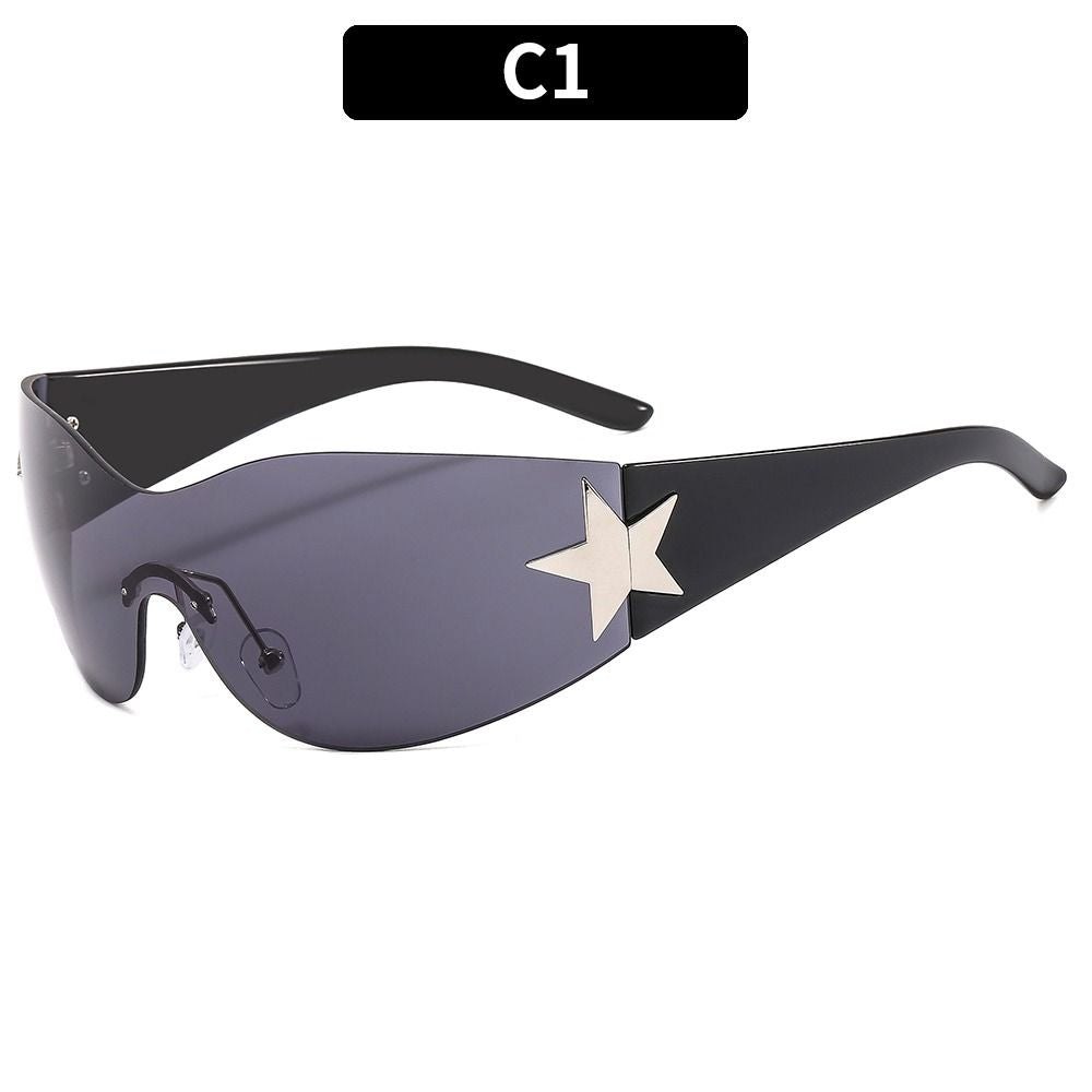Women Luxury Punk Sports Sunglasses A- C1
