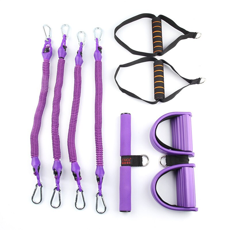 Multifunction Pedal Resistance Bands Purple