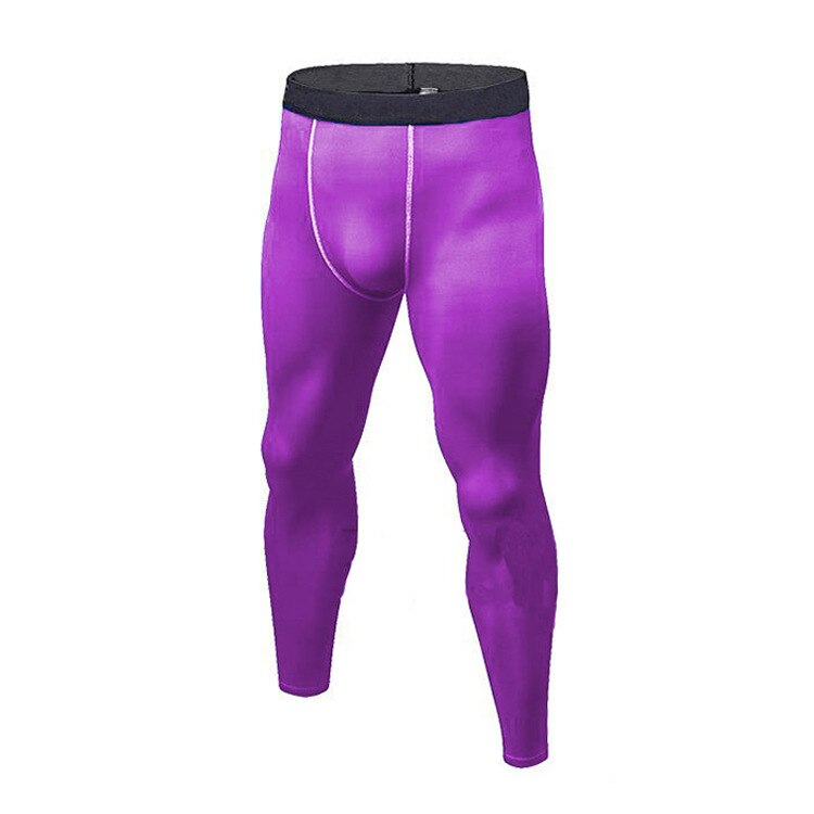 Men Compression Leggings purple