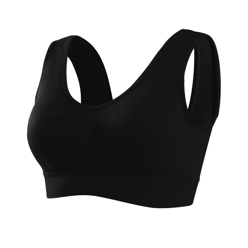 Women Seamless Sport Bra black