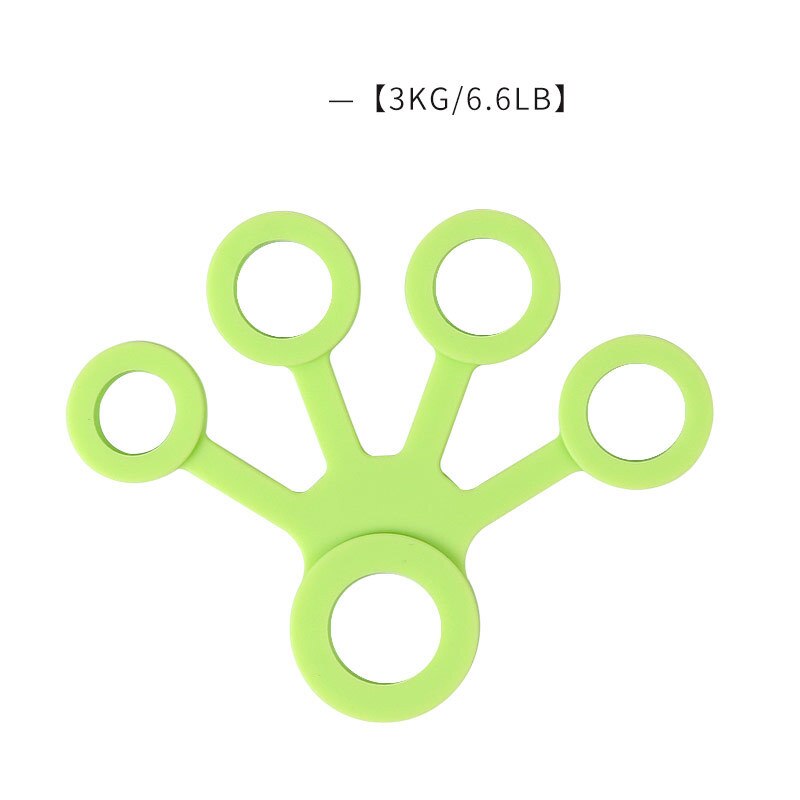 Silicone Hand Expander Finger Grip Light Green