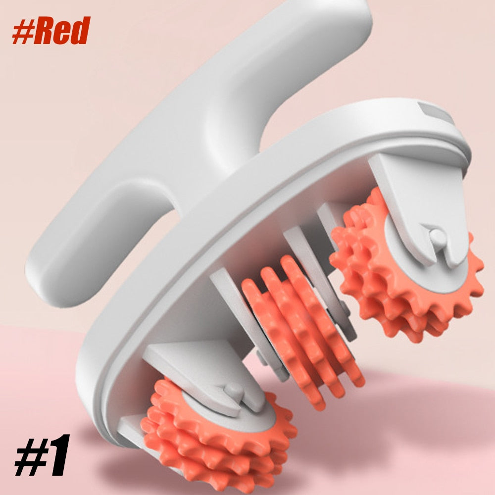 Cellulite Manual Muscle Massager Roller Style 1 - Red