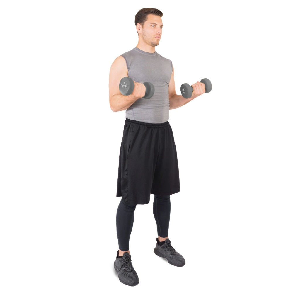 Gym 10 Lb Neoprene Dumbbells