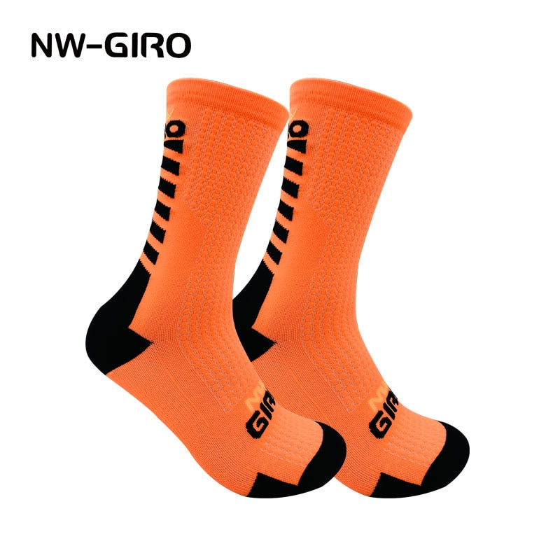 Sports Bike Cycling Socks Gold