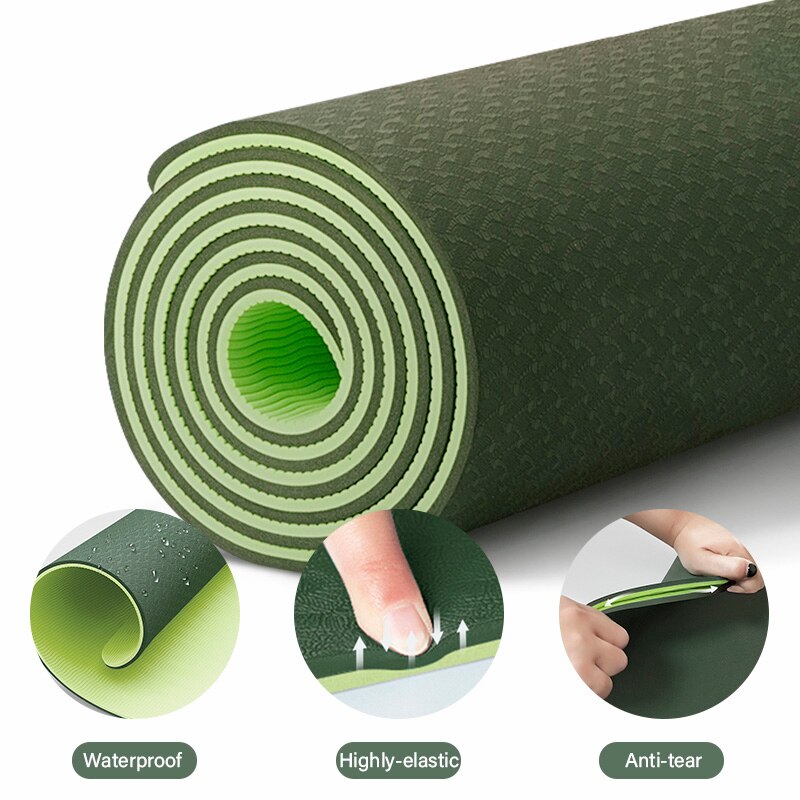 TPE Yoga Double Layer Non-Slip Mat