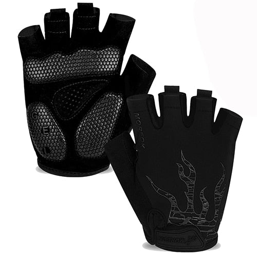 Mens Cycling Gloves 050-Black