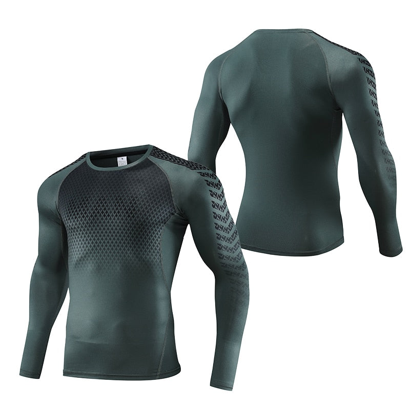 Mens Sport Fitness Compression Shirt