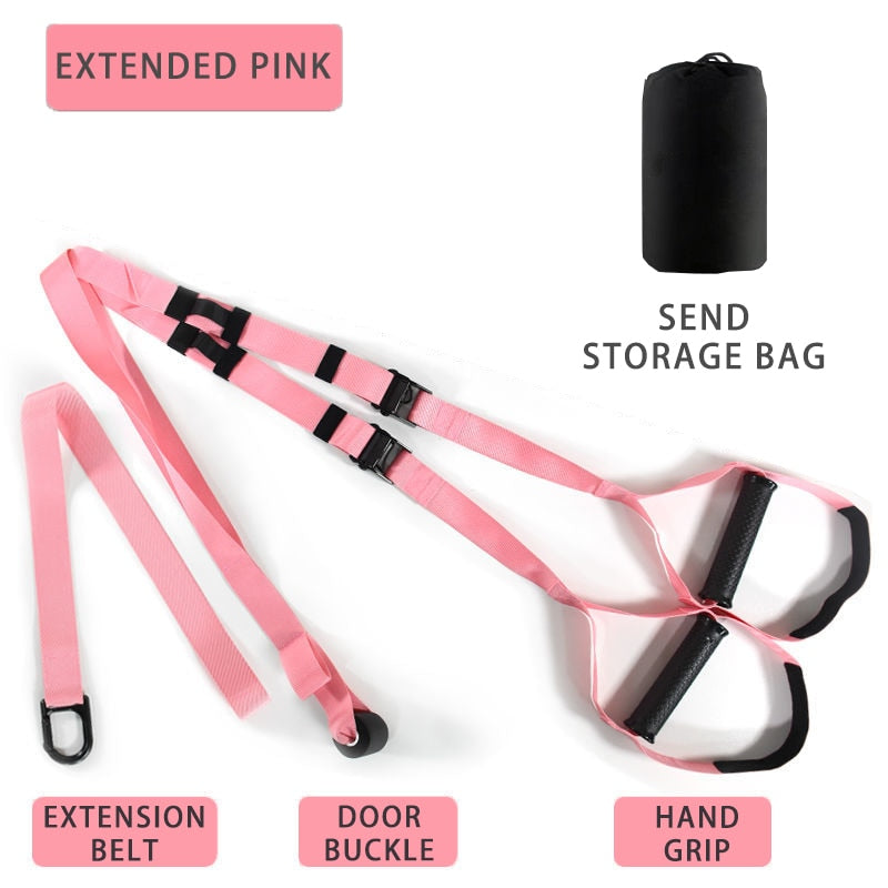 Suspended Resistance Band Set Pink