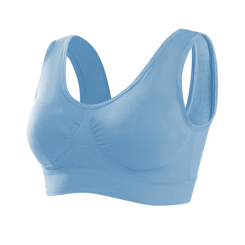 Women Seamless Sport Bra lake blue