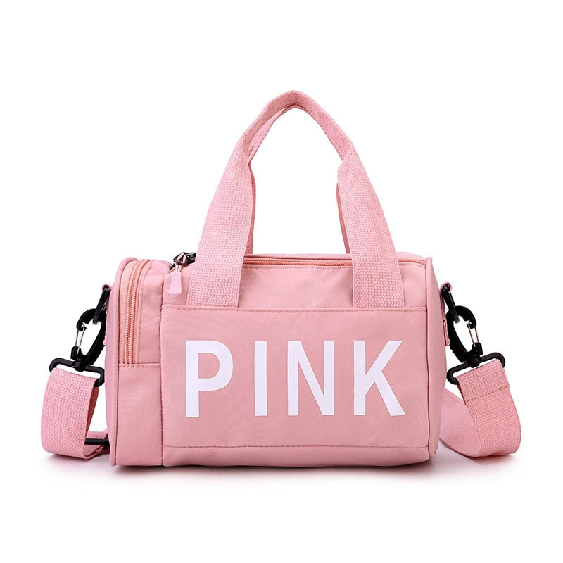 Female Shoulder Duffle Bag Pink