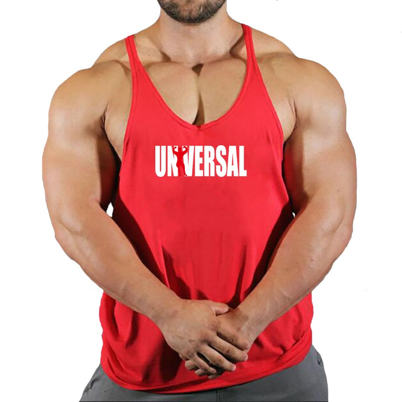 Mens cotton gym tank tops 6