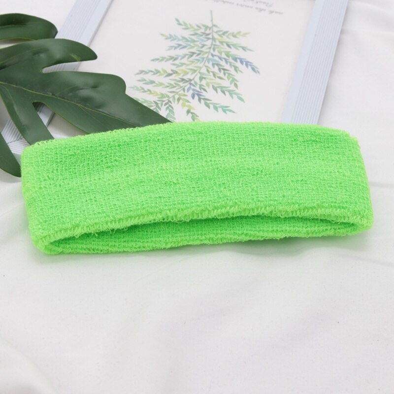 Women Sport Elastic Headbands Light Green