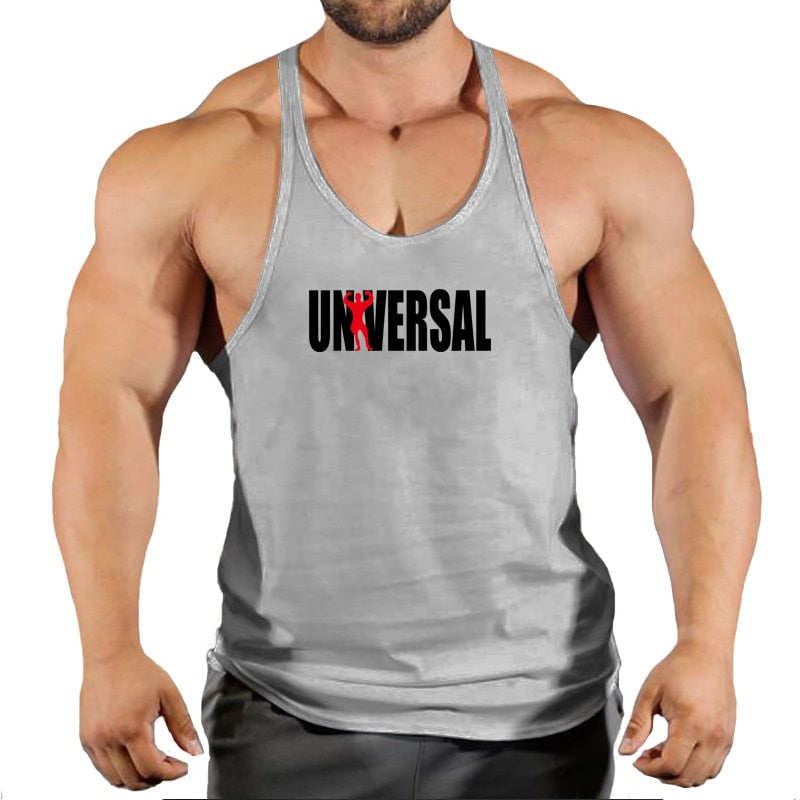 Mens cotton gym tank tops