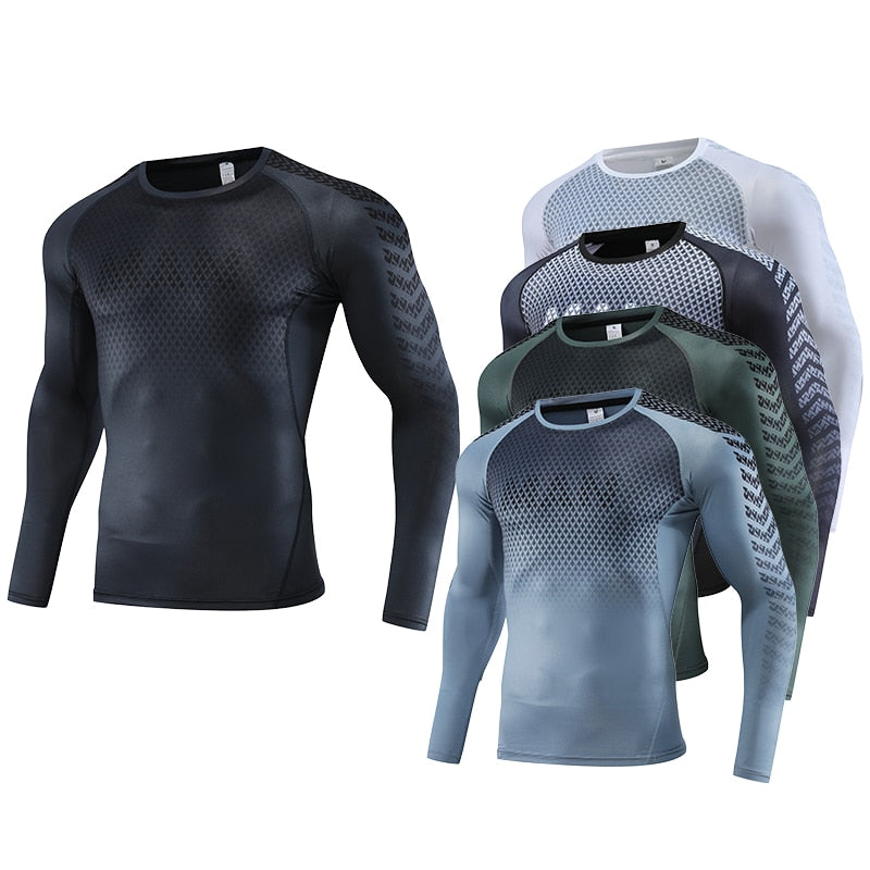 Mens Sport Fitness Compression Shirt