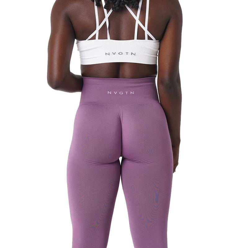 Women Soft Workout Tights Fitness Pants Orchid
