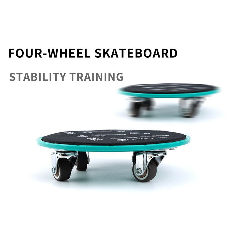 1 Pair 4 Wheel Gliding Disc