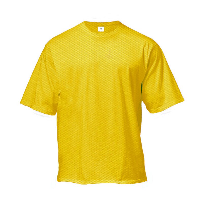 Men Drop Shoulder Gym T shirt Yellow