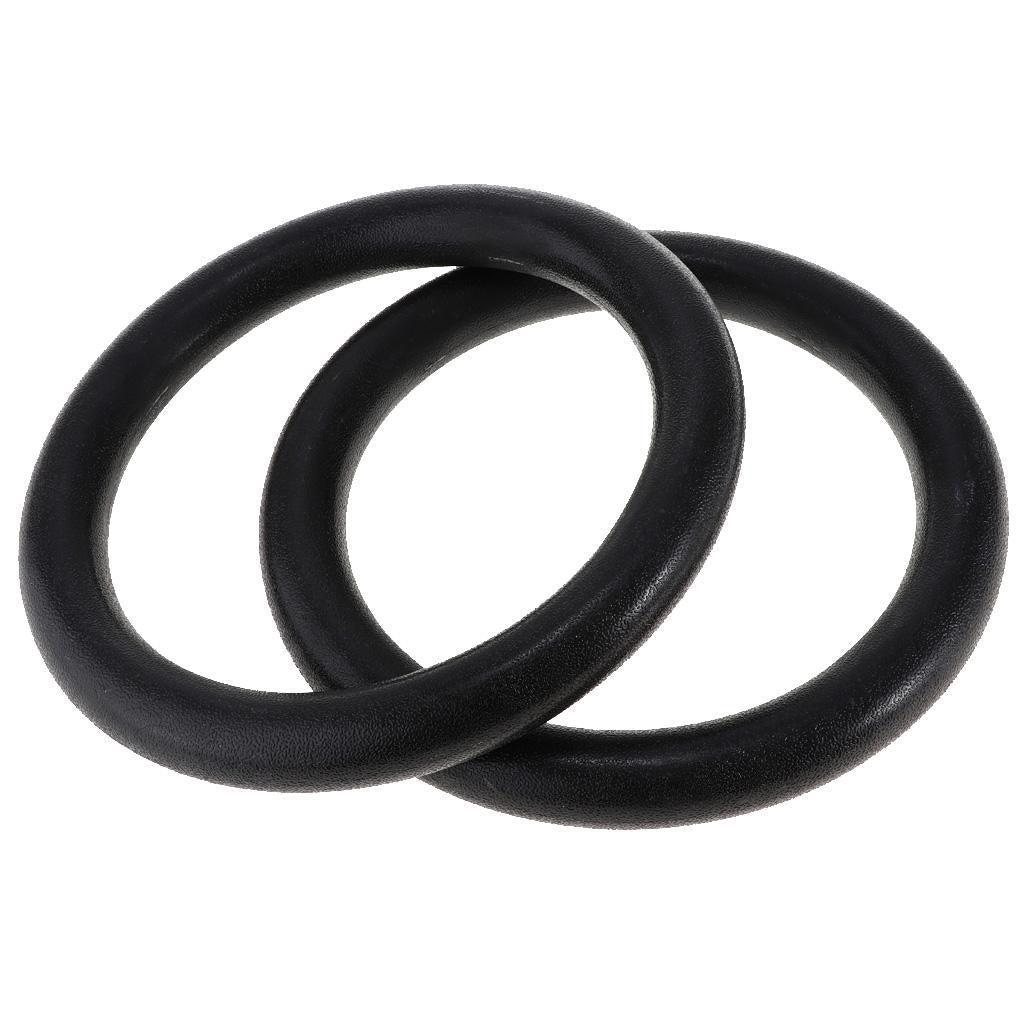 Durable Fitness Gymnastic Rings Black