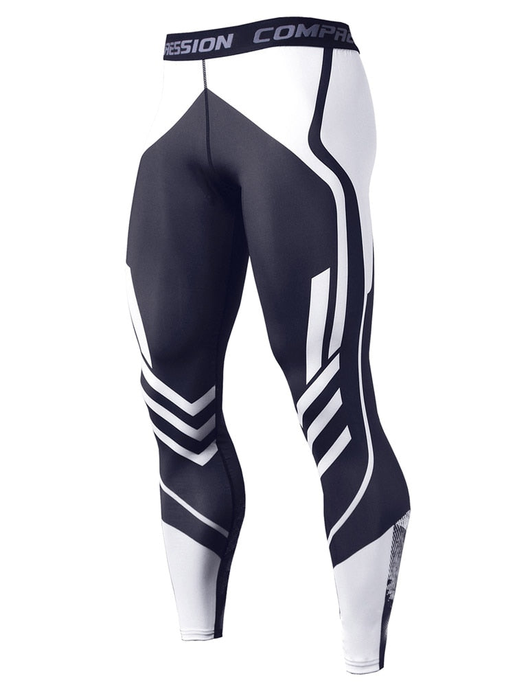 Mens Gym Quick Dry Compression Pants Style2