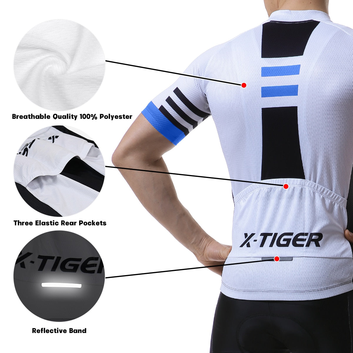 Men Sport Cycling Jersey Set