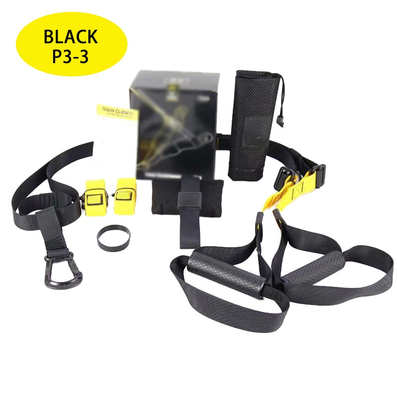 Adjustable Hanging Training Strap Set P3-3 Black