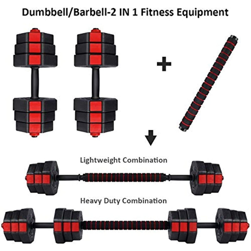 44Lb Dumbbells Set