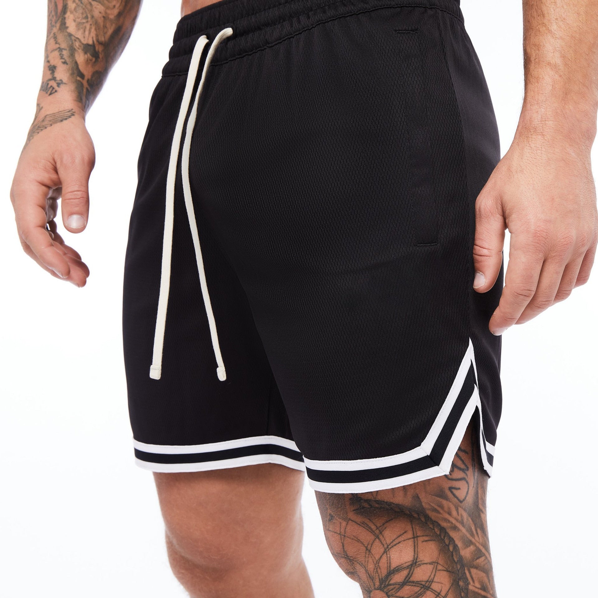 New Men Quick Dry Gym Shorts black