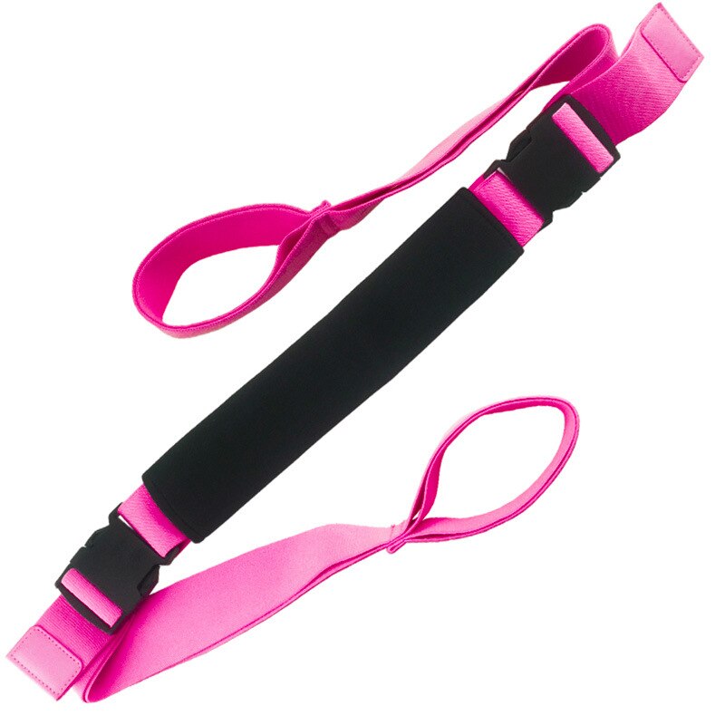 Yoga Stretching Leg Strap Rose red