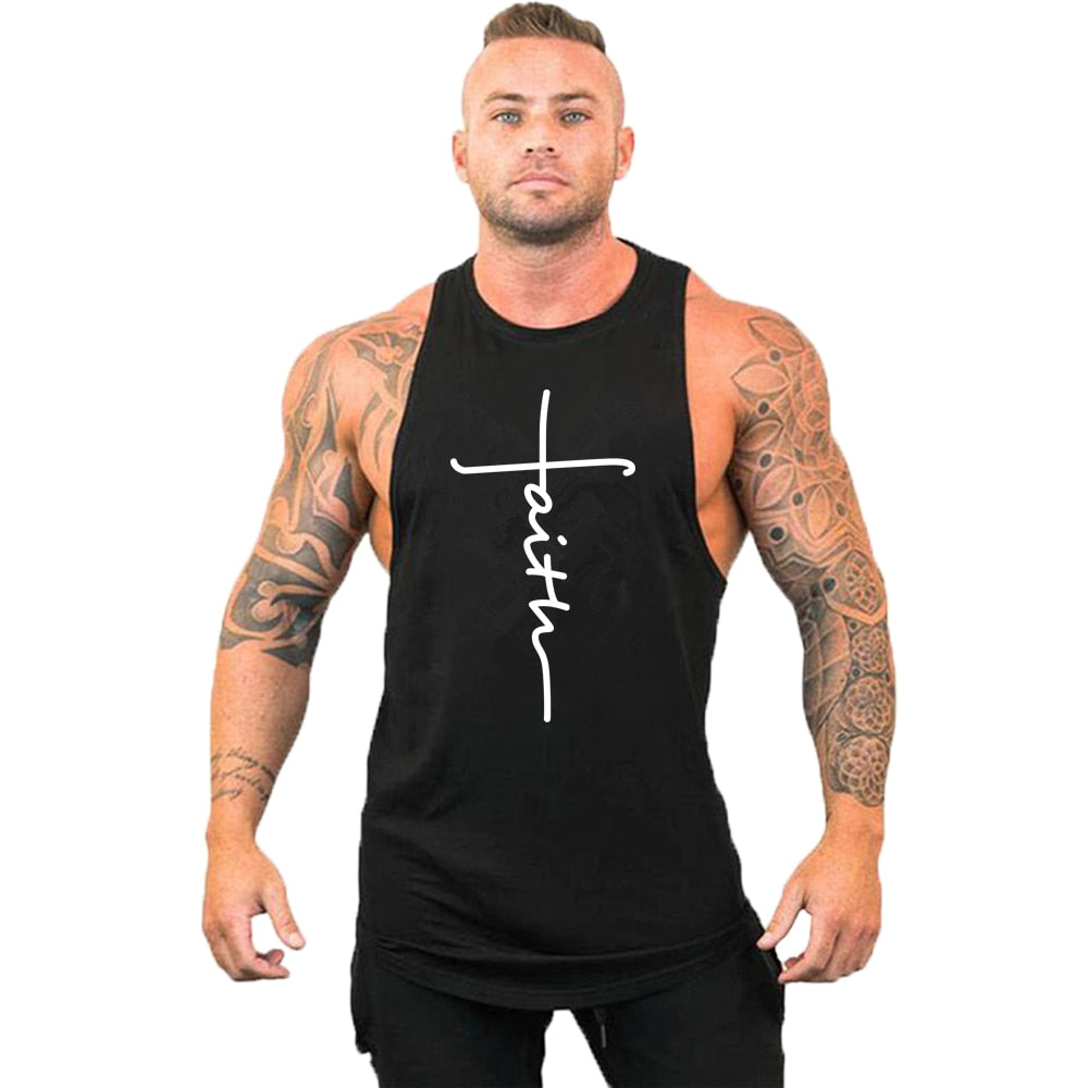 Men Fitness Stringer Tank Top 1