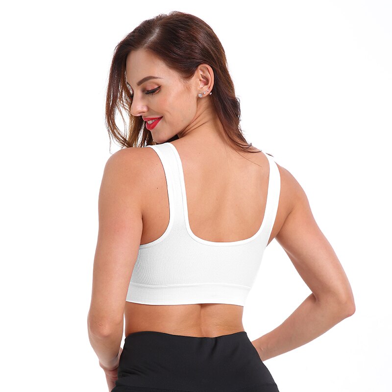 Women Sleep Brassiere Yoga Bra sexy white