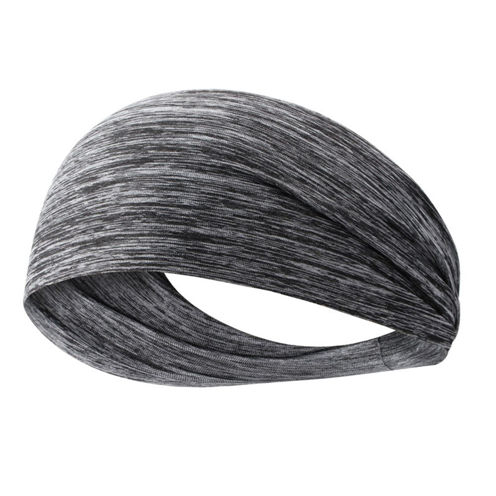 Men Absorbent Sport Headband Grey